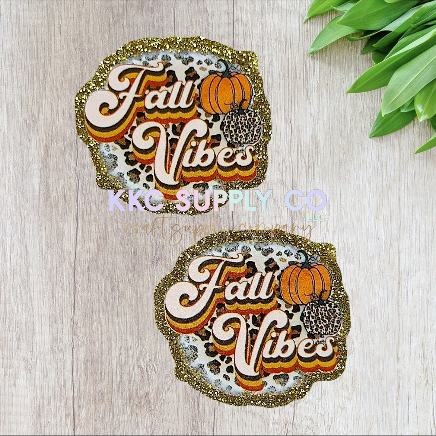 AT487-Leopard Fall Vibes-Acrylic Flatback