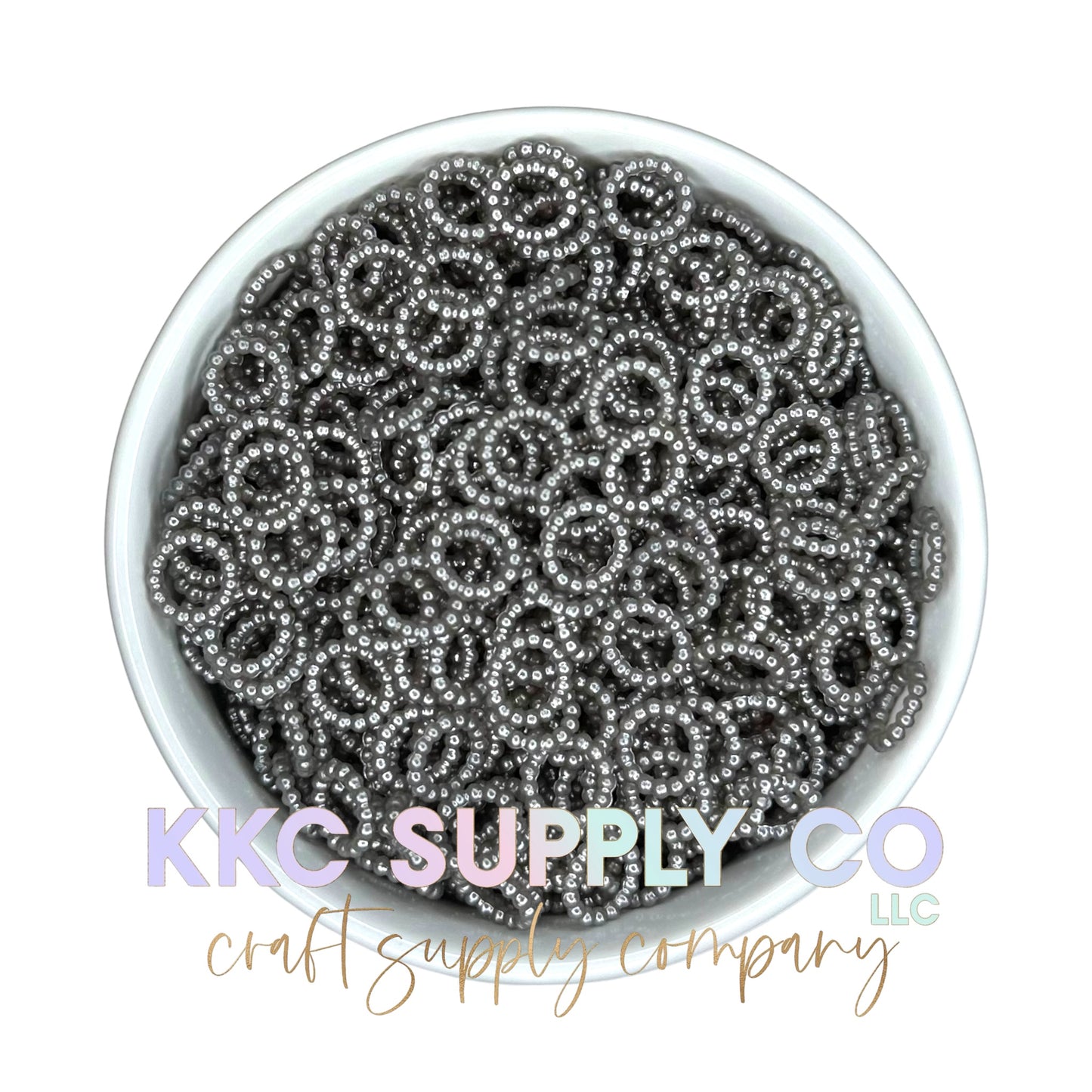 Grey Pearl Spacer Bead-10mm