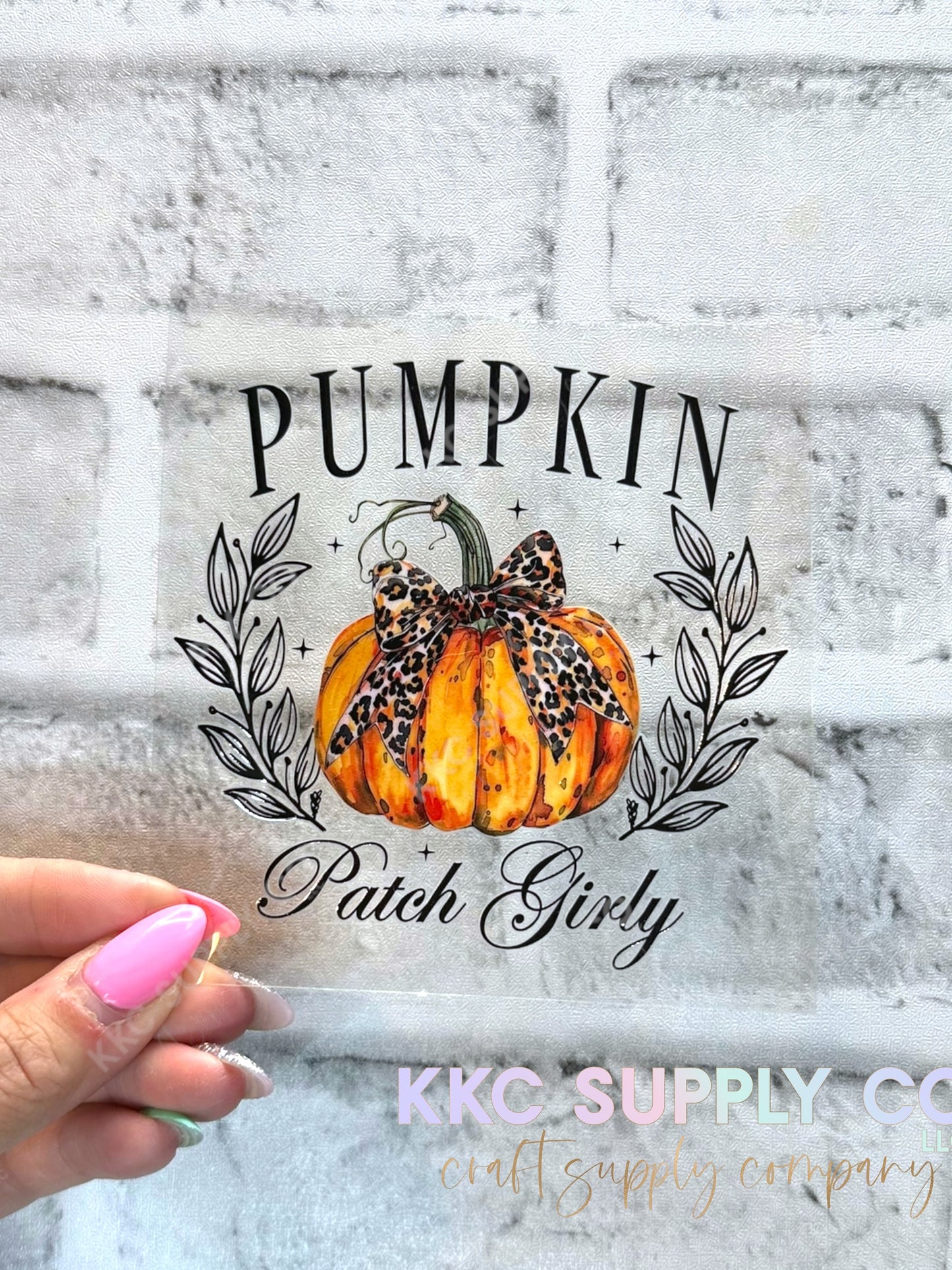 UV16556-Pumpkin Patch Girly 16oz UV DTF Decal