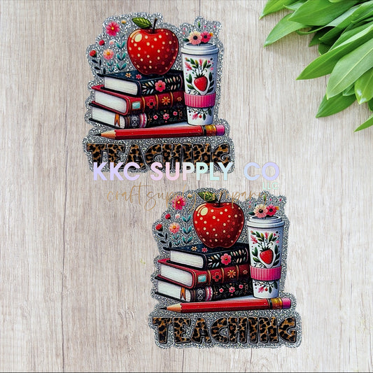 AT438-Leopard Teaching-Acrylic Flatback