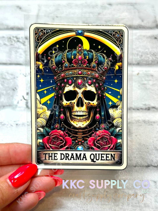 UV16482-Tarot Card ”The Drama Queen” 16oz UV DTF Decal-8722