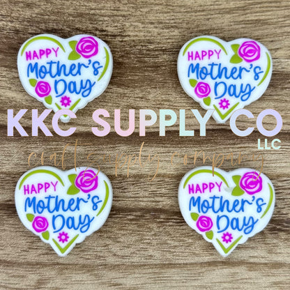 Happy Mother’s Day Silicone Focal Bead