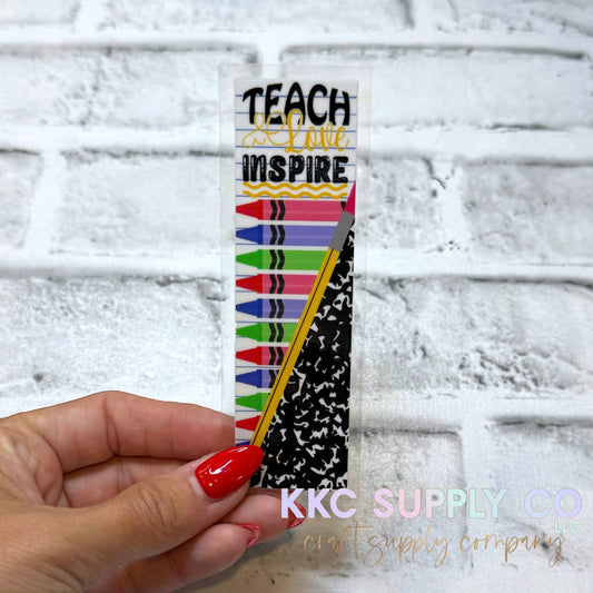 PW84-Teach Love Inspire UV DTF Pen Wrap