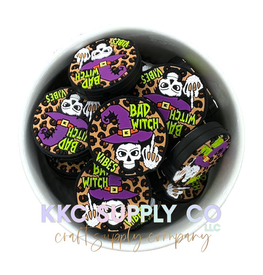 Bad Witch Vibes Silicone Focal Bead