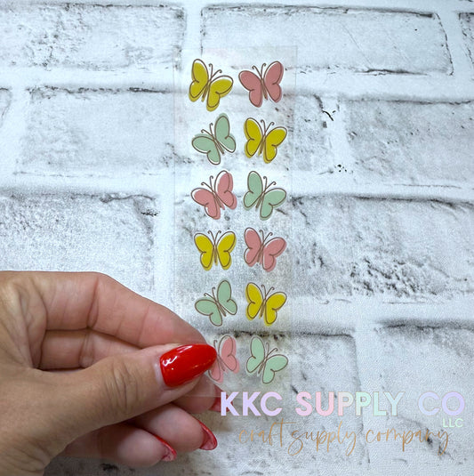 PW39-Pastel Butterfly UV DTF Pen Wrap