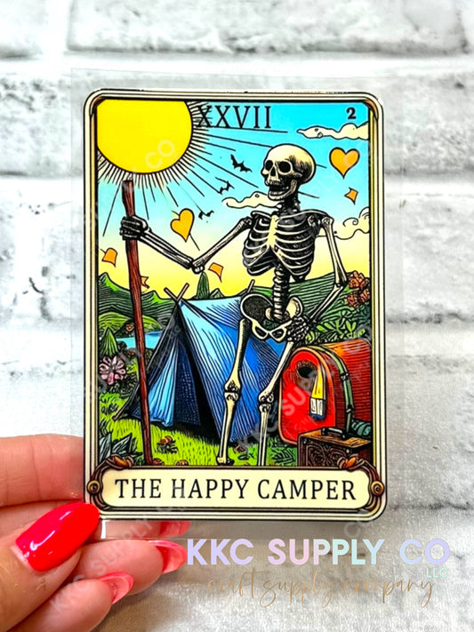 UV16469-Tarot Card ”The Happy Camper” 16oz UV DTF Decal-8709