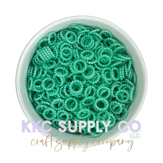 Teal Pearl Spacer Bead-10mm