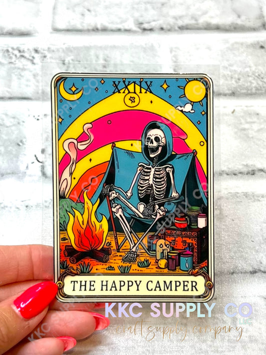 UV16470-Tarot Card ”The Happy Camper” 16oz UV DTF Decal-8710