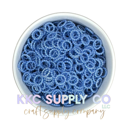 Dusty Blue Pearl Spacer Bead-10mm