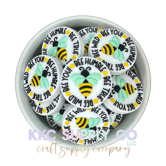 Bee You Silicone Focal Bead