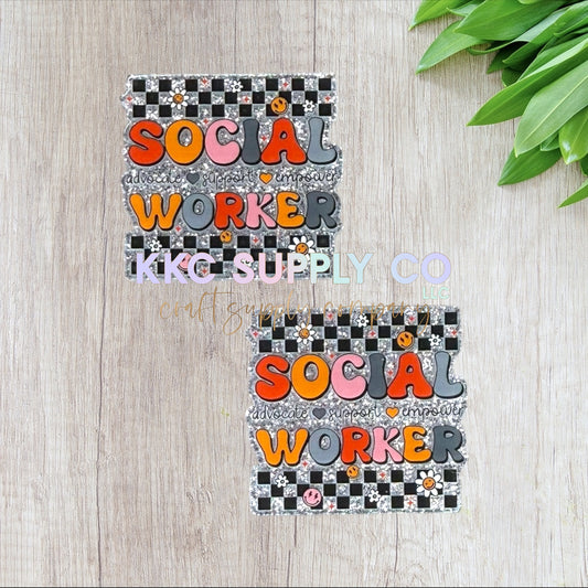 AT303-Social Worker-Acrylic Flatback