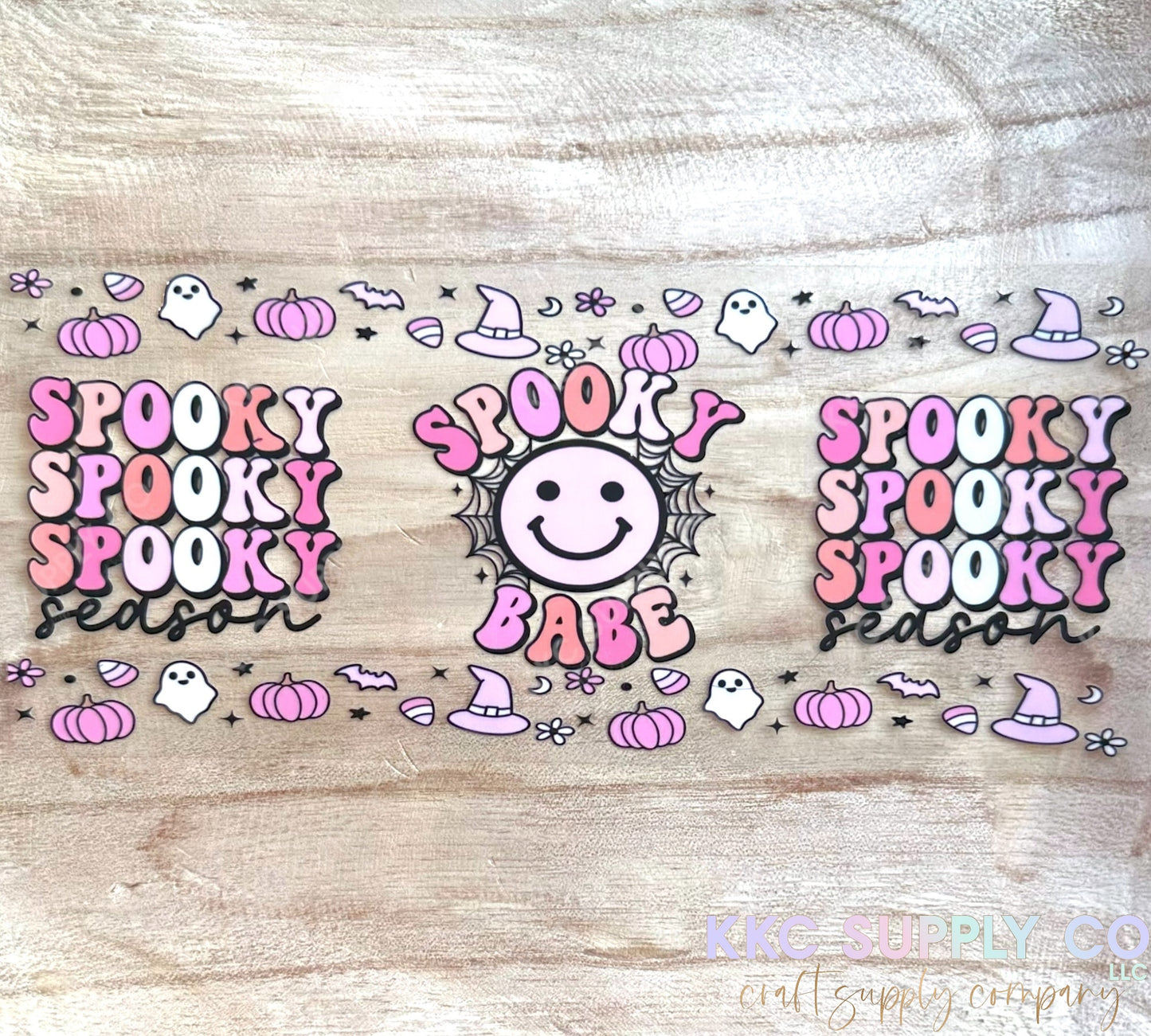 UV16129-Spooky Babe Season 16oz UV DTF Wrap