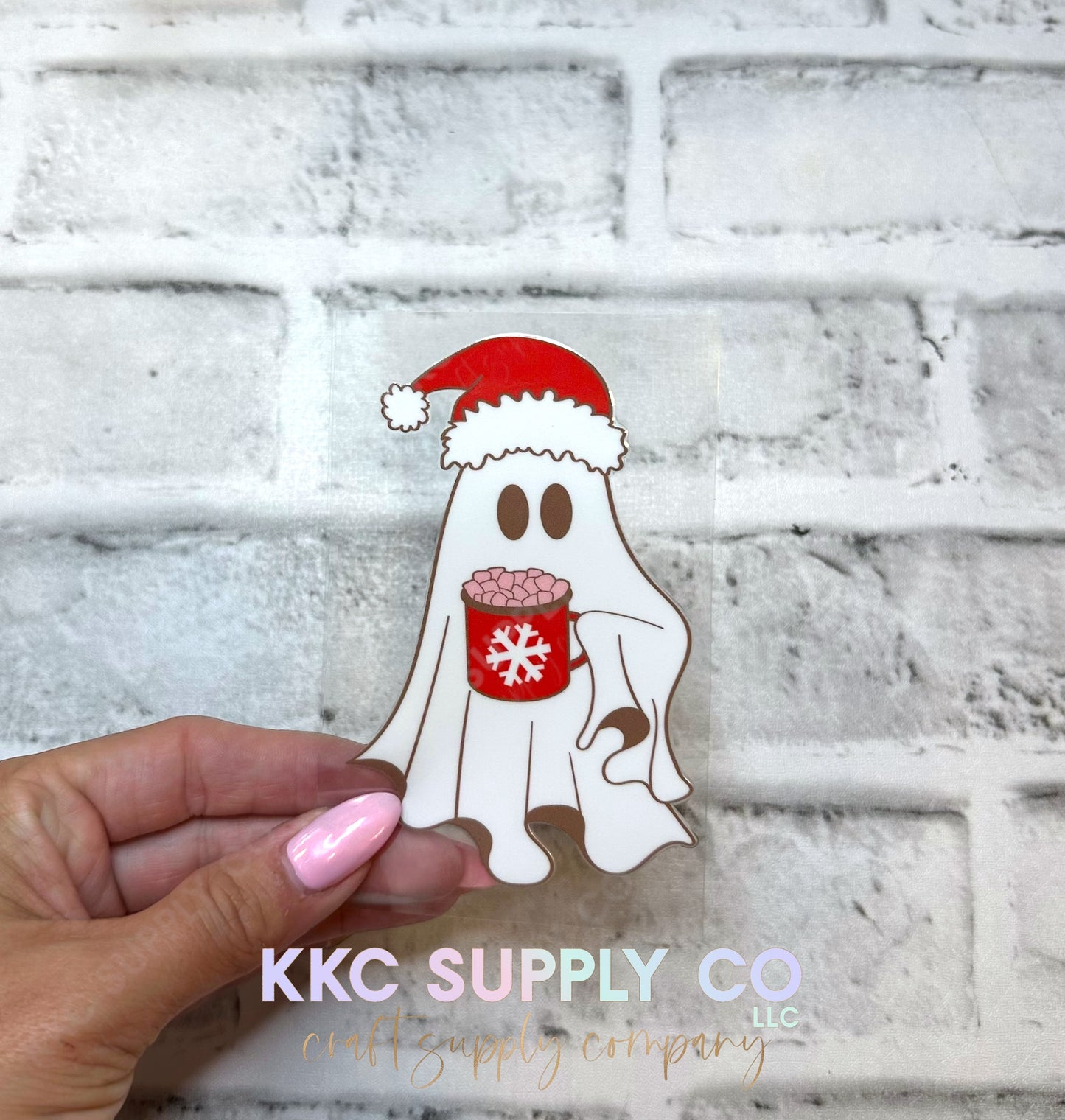 UV16594-Hot Cocoa Ghost UV DTF Decal