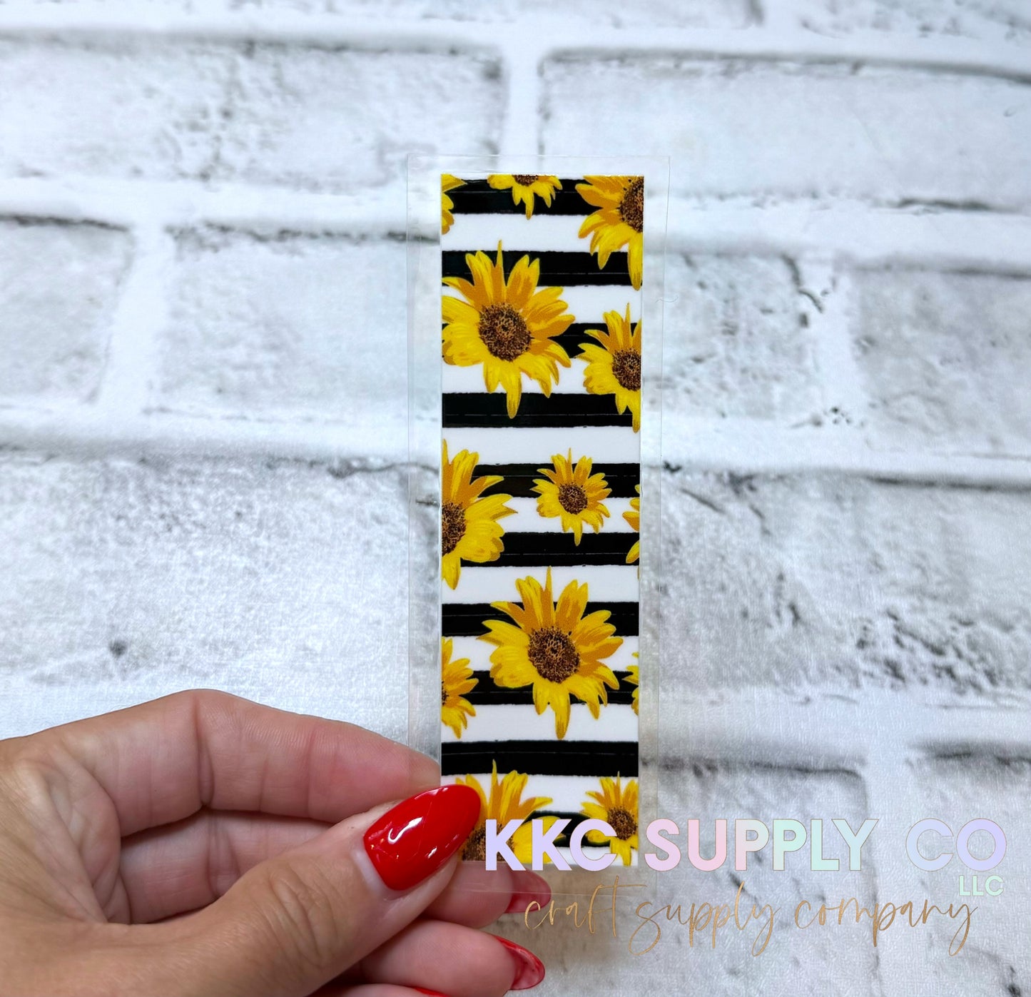 PW18-Sunflower Stripe UV DTF Pen Wrap