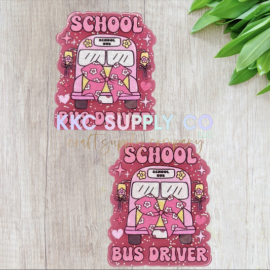 AT352-School Bus Driver-Acrylic Flatback