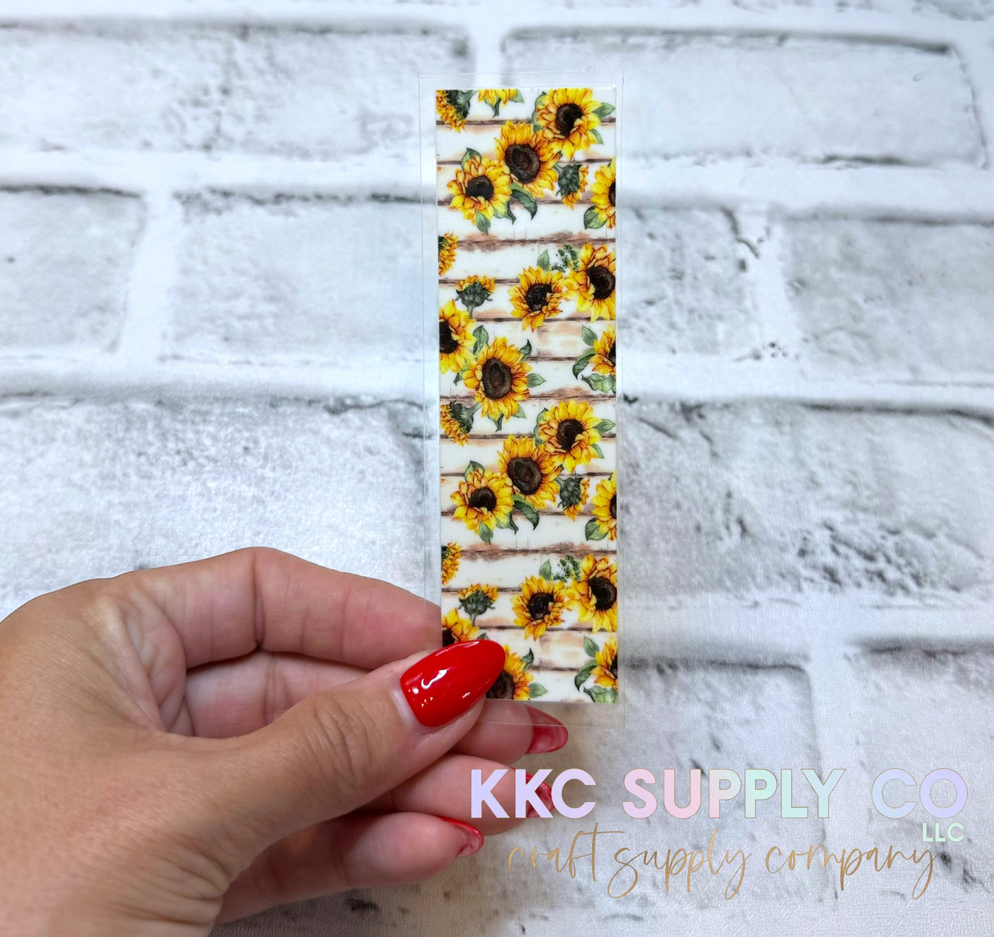 PW14-Rustic Sunflowers UV DTF Pen Wrap