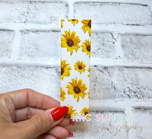 PW08-White Sunflower UV DTF Pen Wrap