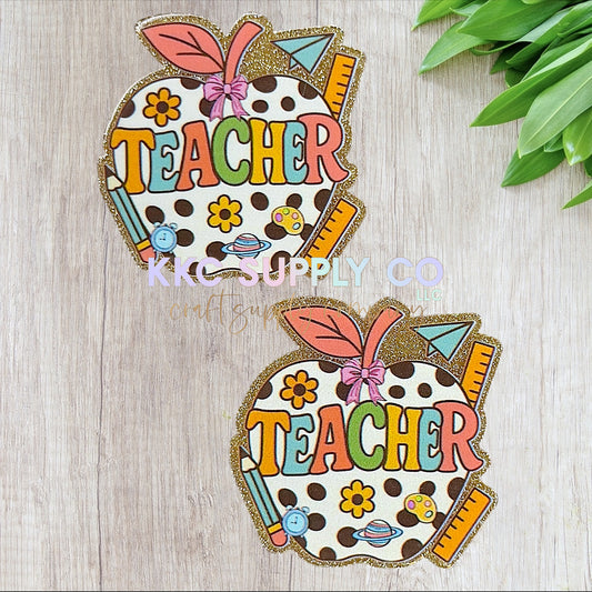 AT434-Retro Teacher-Acrylic Flatback