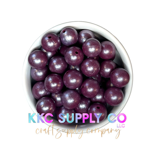 SS45-Opal Maroon Solid Silicone Bead 15mm