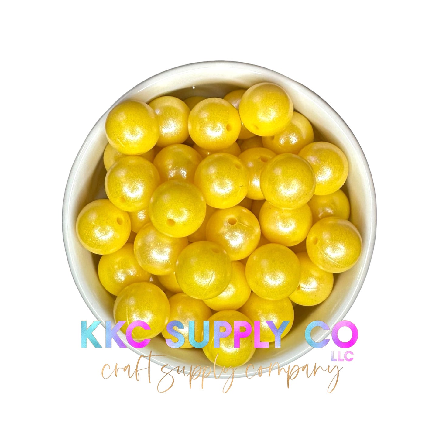 SS47-Opal Yellow Silicone Bead 15mm