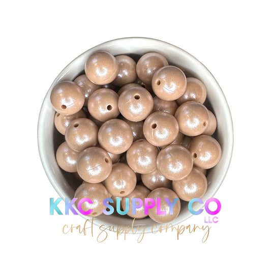 SS40-Opal Oatmeal 15mm Silicone Bead