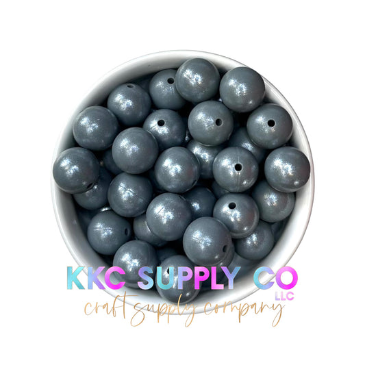 SS51-Opal Dark Grey Silicone Bead 15mm