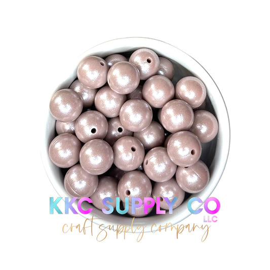 SS55-Opal Vintage Blush Solid Silicone Bead 15mm