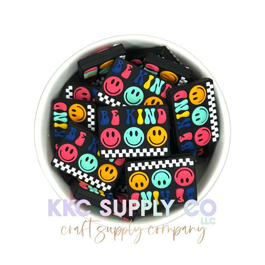 Be Kind Retro Silicone Focal Bead