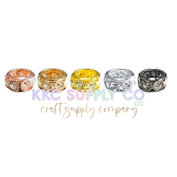 Large Hole Rhinestone Spacer Bead 10mm or 12mm