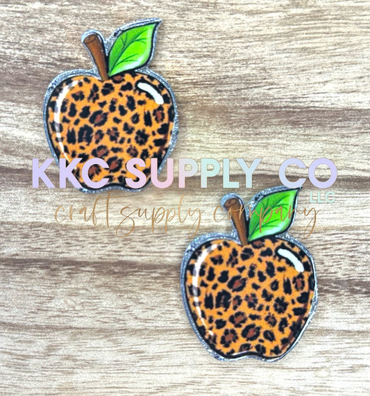 AT65-Leopard Apple-Acrylic Badge Reel Topper