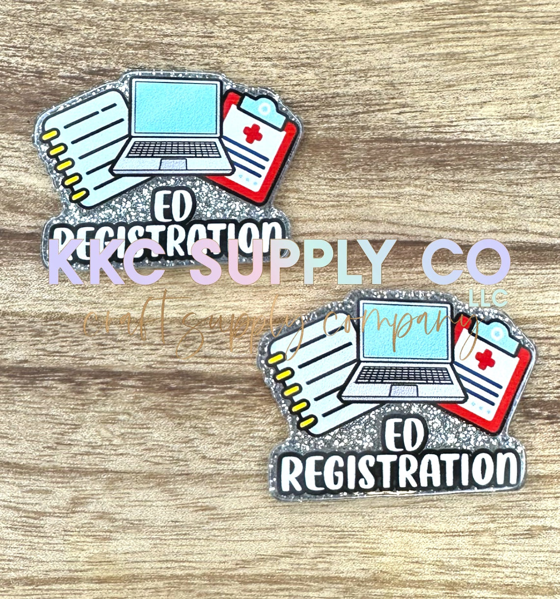 AT45-ED Registration-Acrylic Badge Reel Topper