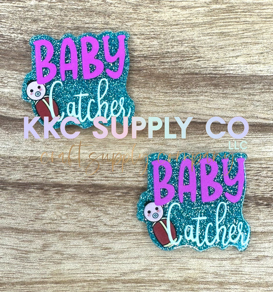 AT54-Baby Catcher-Acrylic Badge Reel Topper