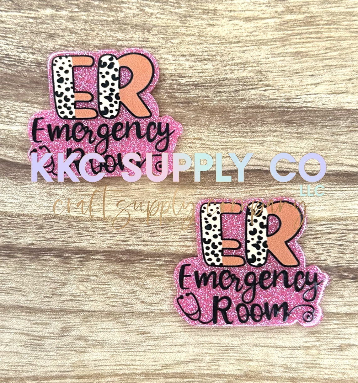 AT51-ER Emergency Room-Acrylic Badge Reel Topper