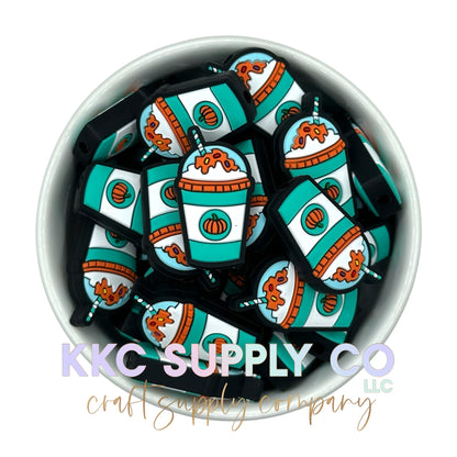 Pumpkin Spice Silicone Focal Beads