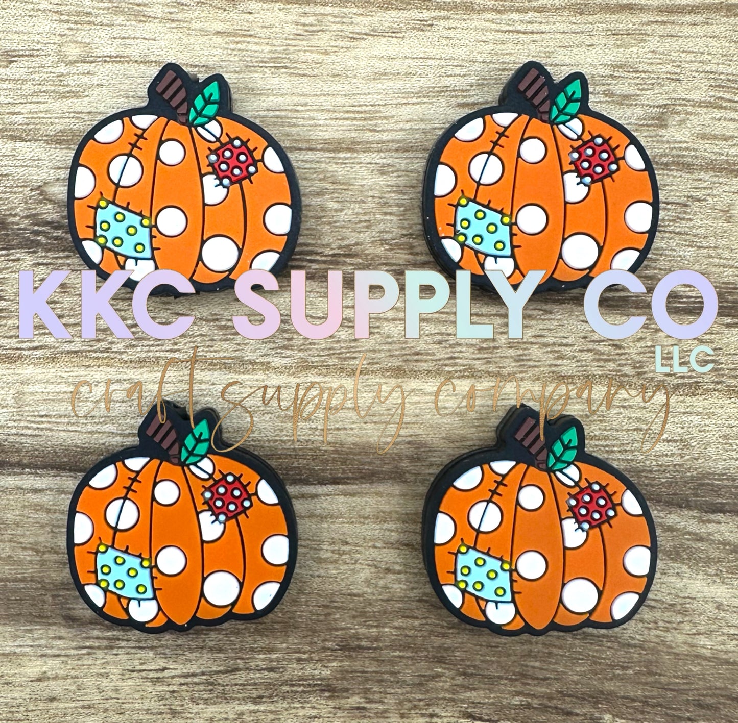 Pumpkin Patch Silicone Focal Bead