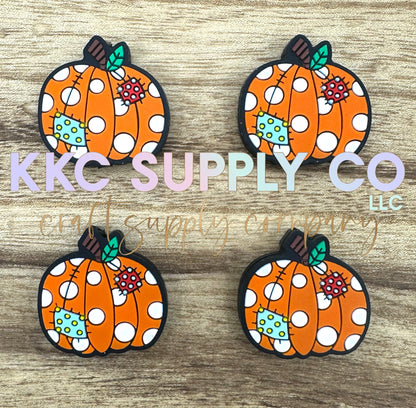 Pumpkin Patch Silicone Focal Bead