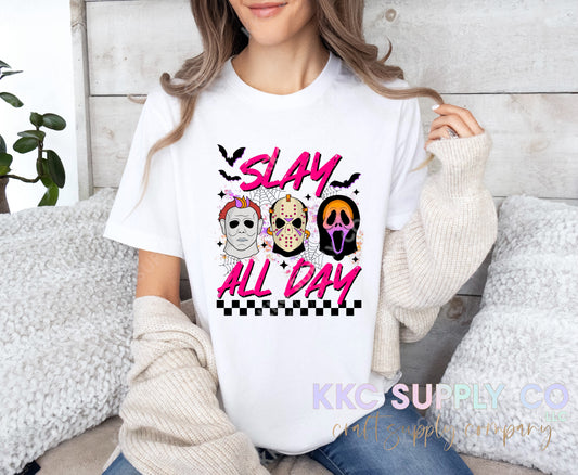 #48-Slay All Day DTF T-Shirt Transfer