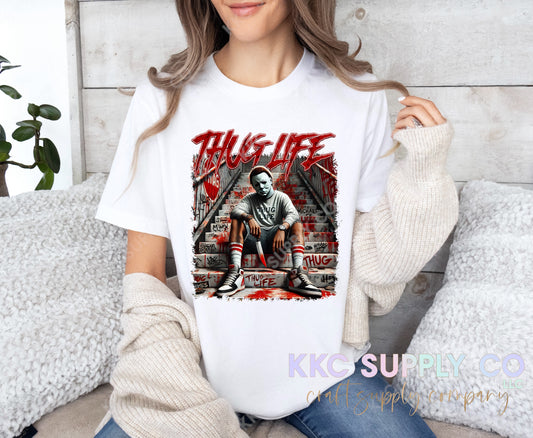 #37-Thug Life DTF T-Shirt Transfer