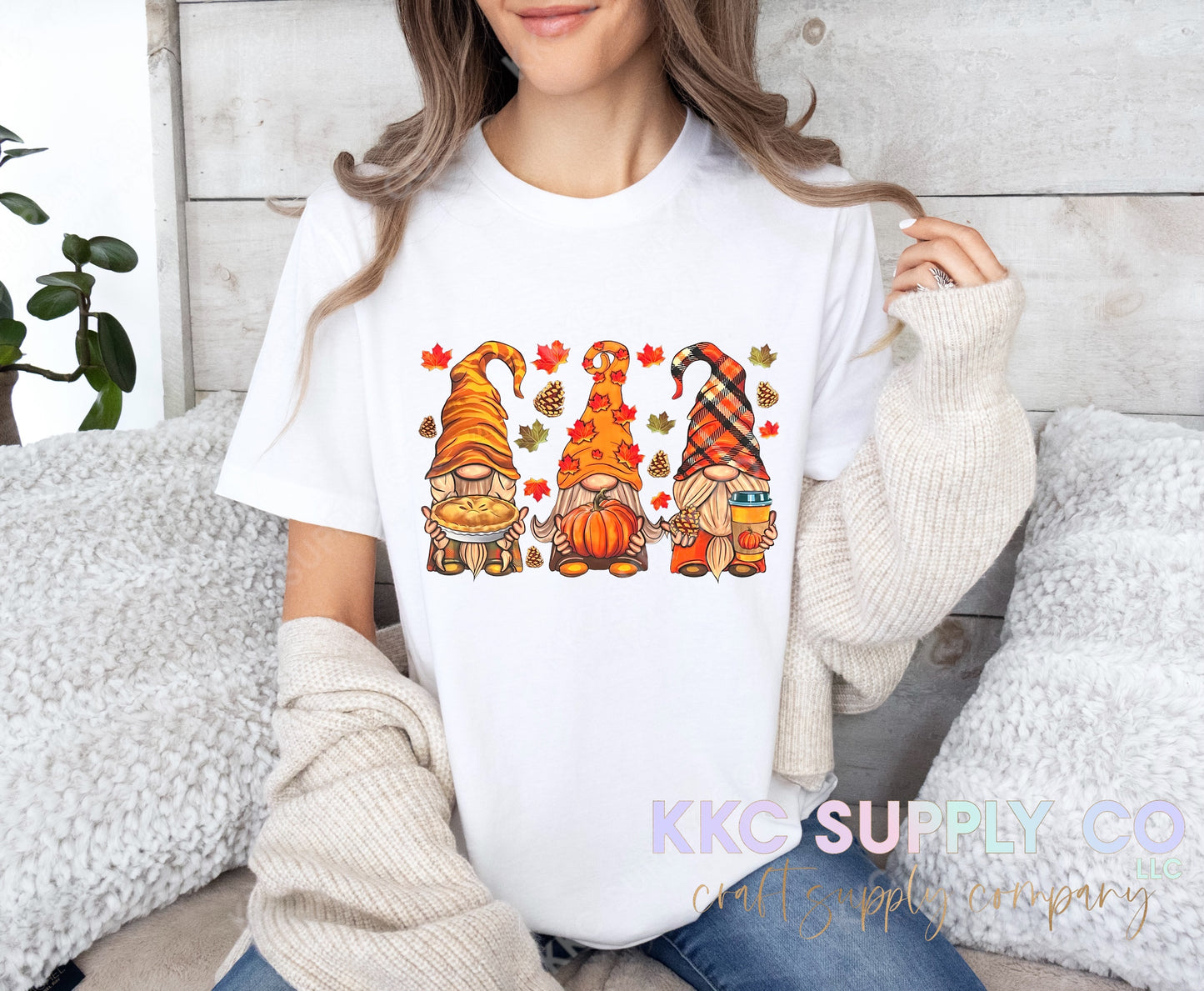 #55-Fall Gnomes DTF T-Shirt Transfer