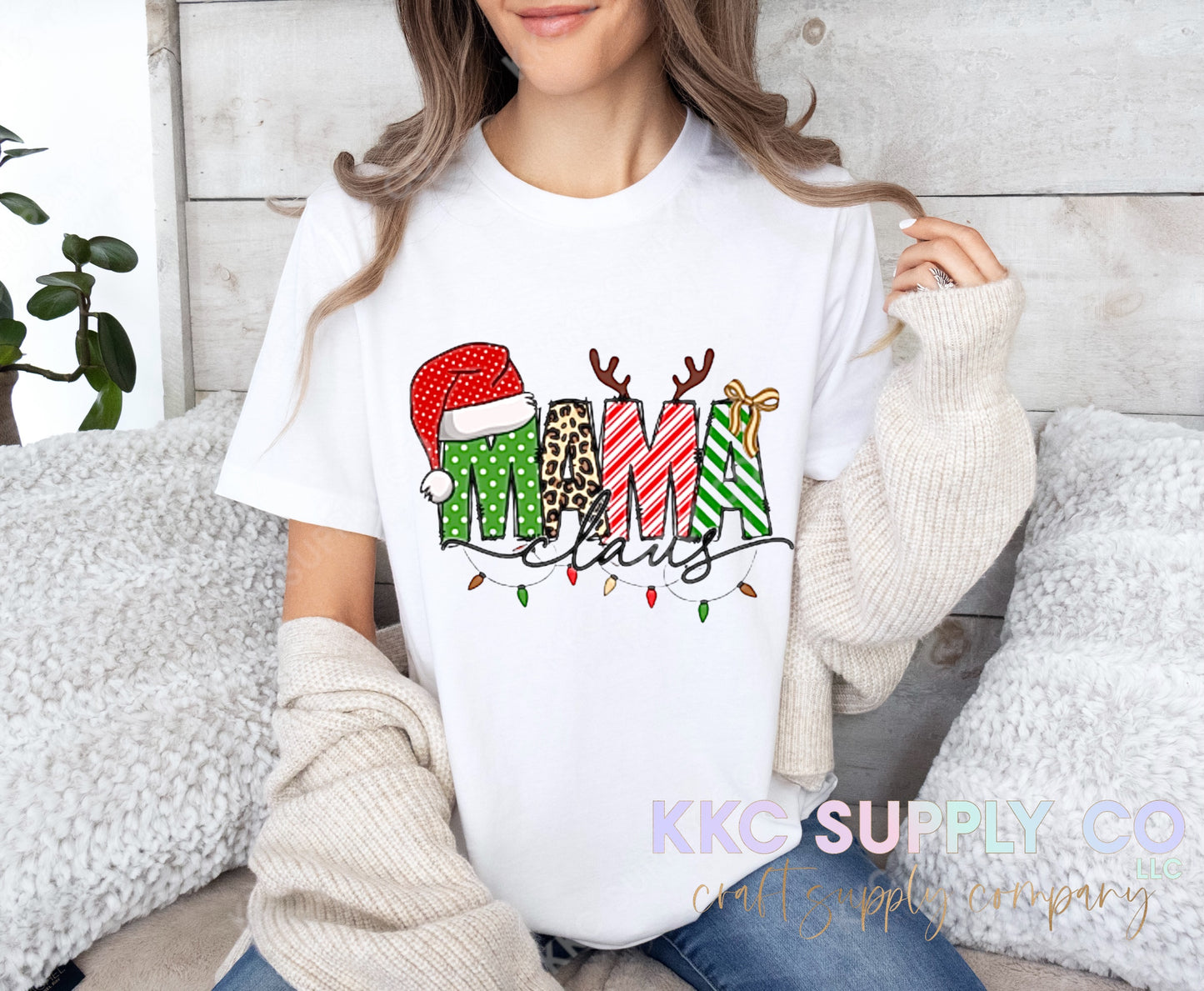 #89-Mama Claus DTF T-Shirt Transfer