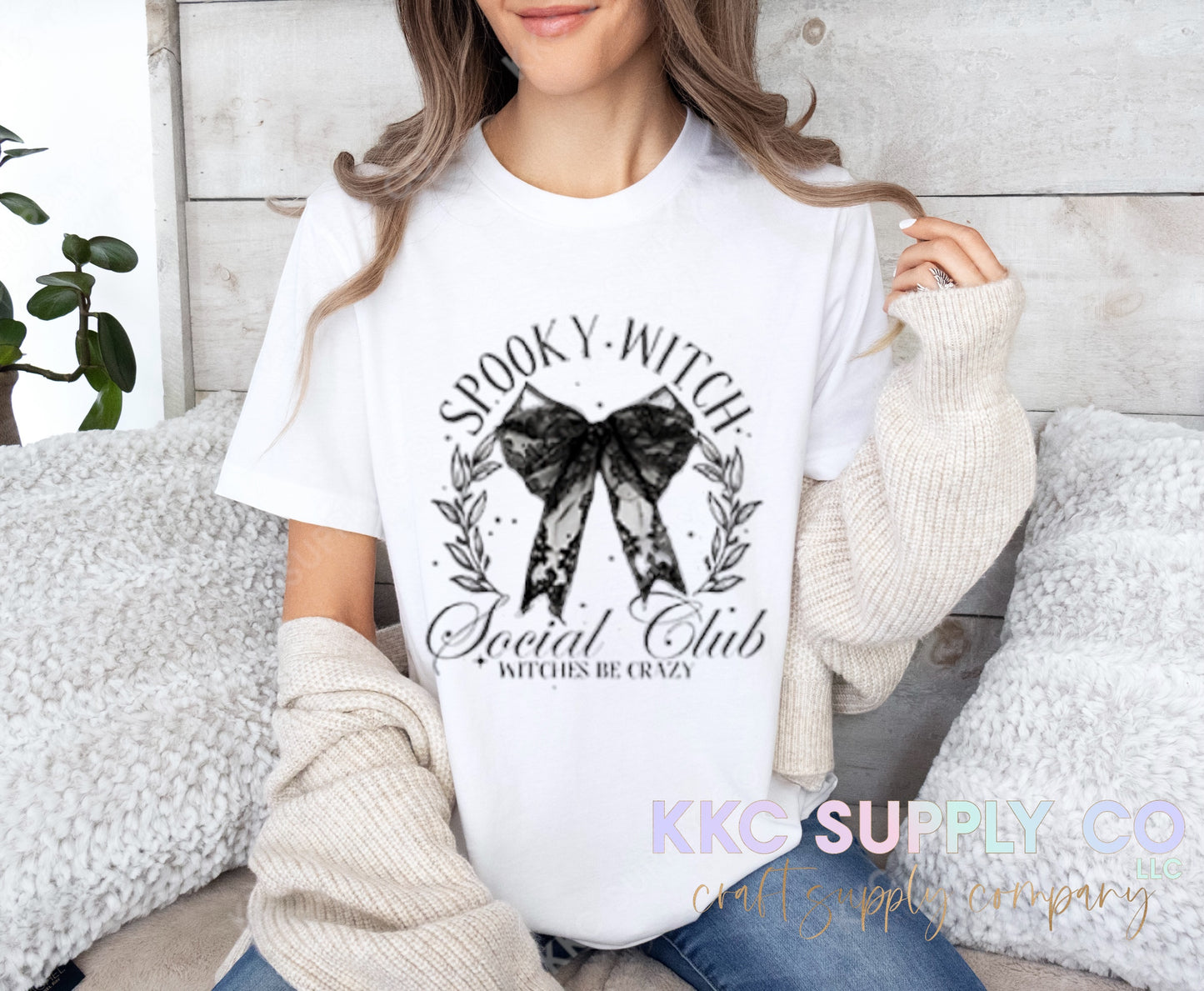 #74-Spooky Witch Social Club DTF T-Shirt Transfer