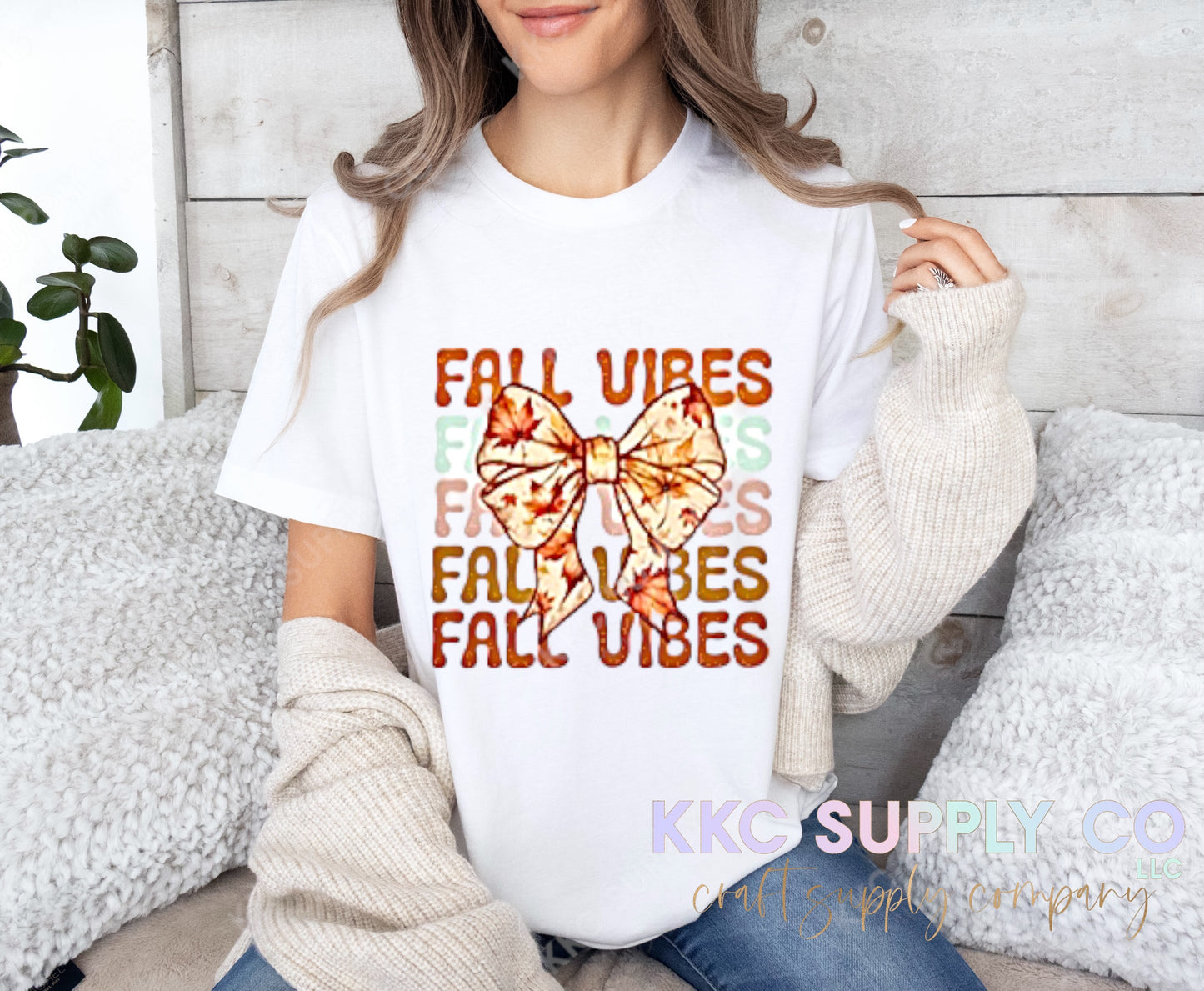 #70-Girly Fall Vibes DTF T-Shirt Transfer