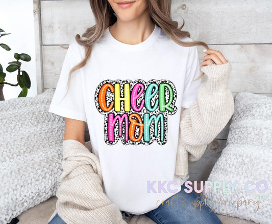 #65-Cheer Mom DTF T-Shirt Transfer