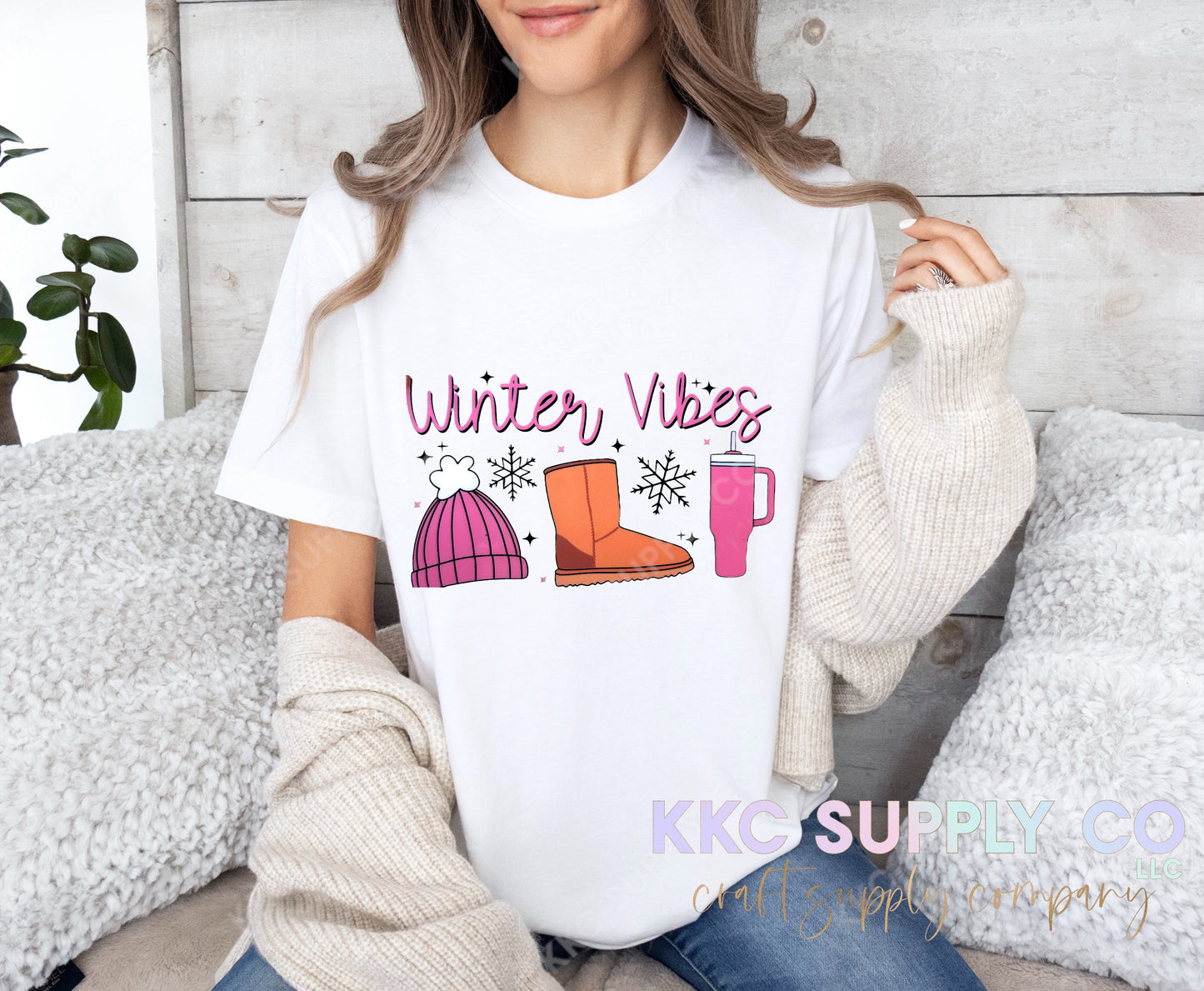 #102-Winter Vibes DTF T-Shirt Transfer