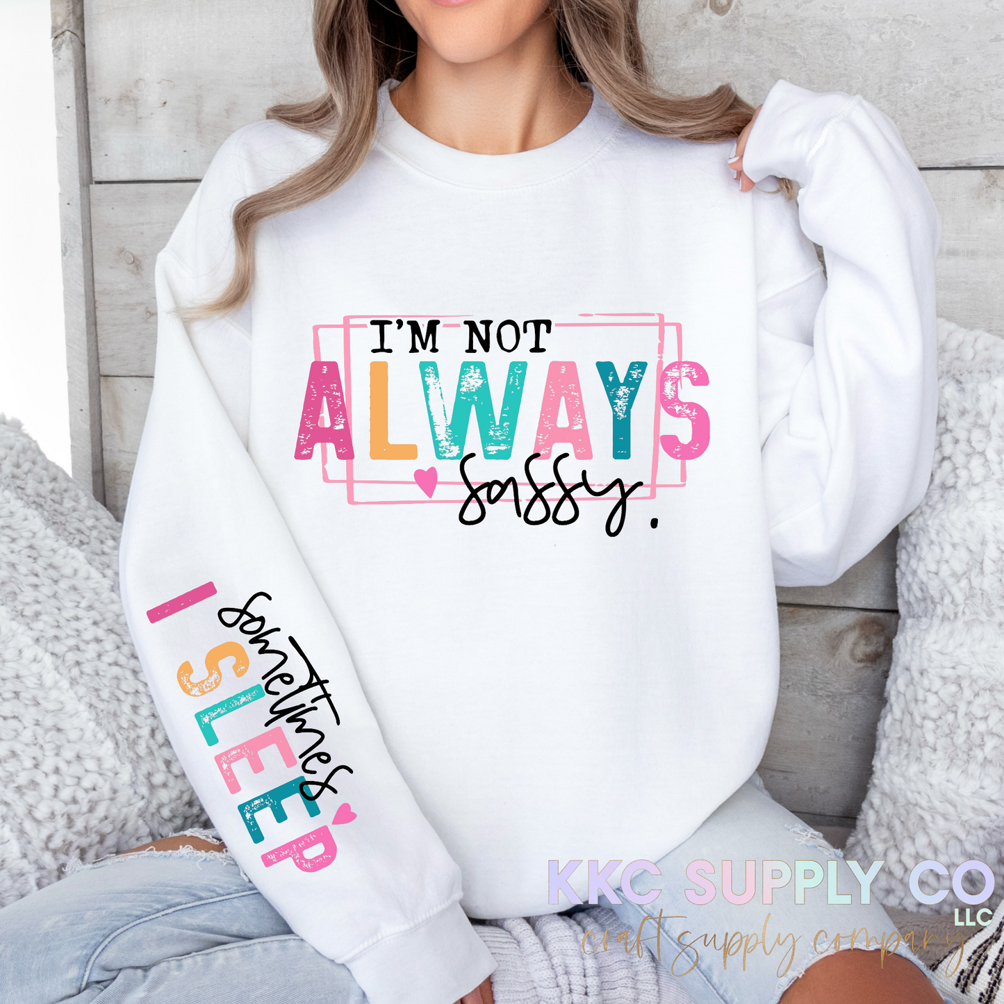 #144-I’m Not Always Sassy, Sometimes I Sleep DTF T-Shirt Transfer