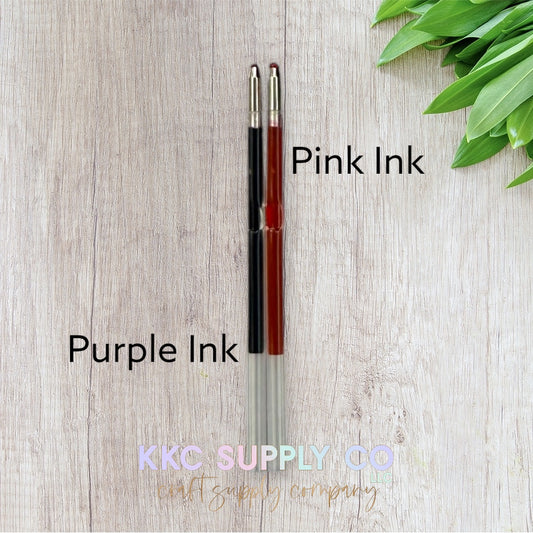 Beadable Pen Ink Refill Pink or Purple