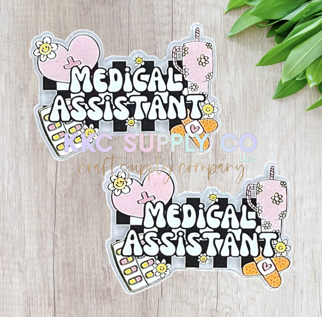 AT242-Checker Medical Assistant-Acrylic Flatback