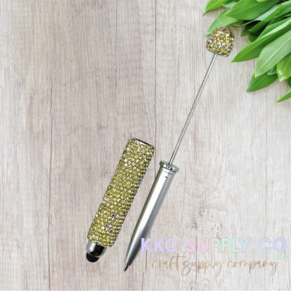 Rhinestone Beadable Stylus/Pen Combo