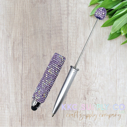 Rhinestone Beadable Stylus/Pen Combo