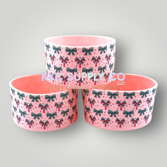 Christmas Bow Tumbler Boot